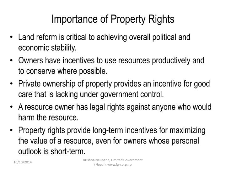 PPT Dilemma of Land Reforms An Incursion to the Private Property