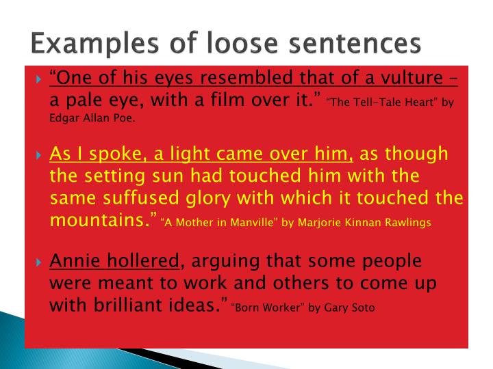 PPT Loose And Periodic Sentences PowerPoint Presentation ID 5389004