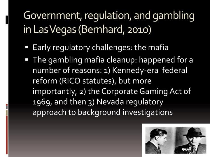 Government regulations casino industry