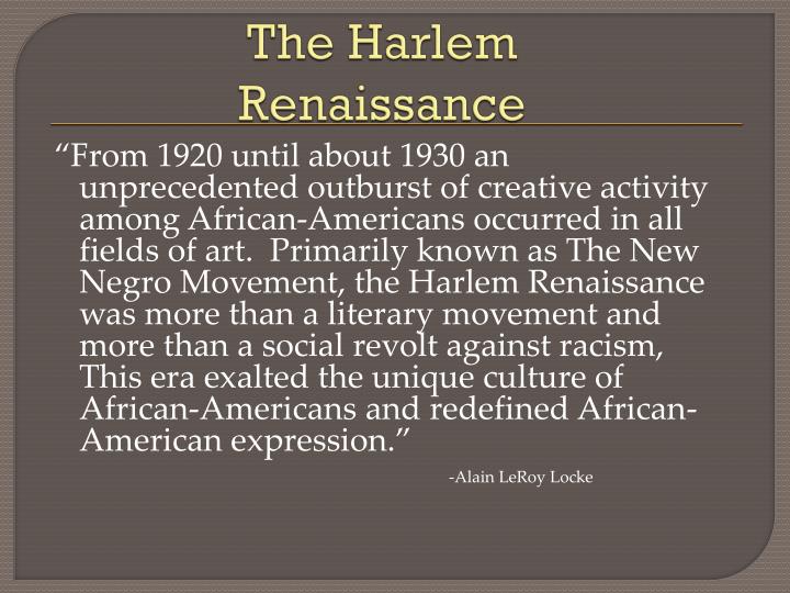 harlem renaissance powerpoint presentation harlem renaissance powerpoint presentation