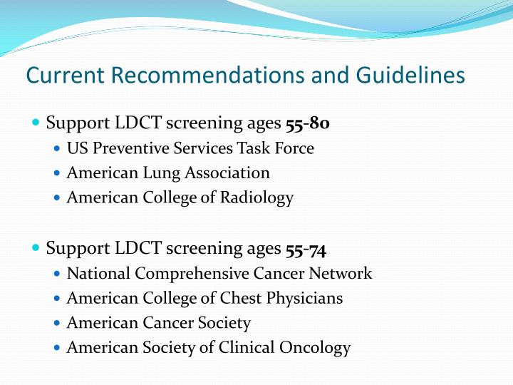 lung cancer screening ct guidelines radiology