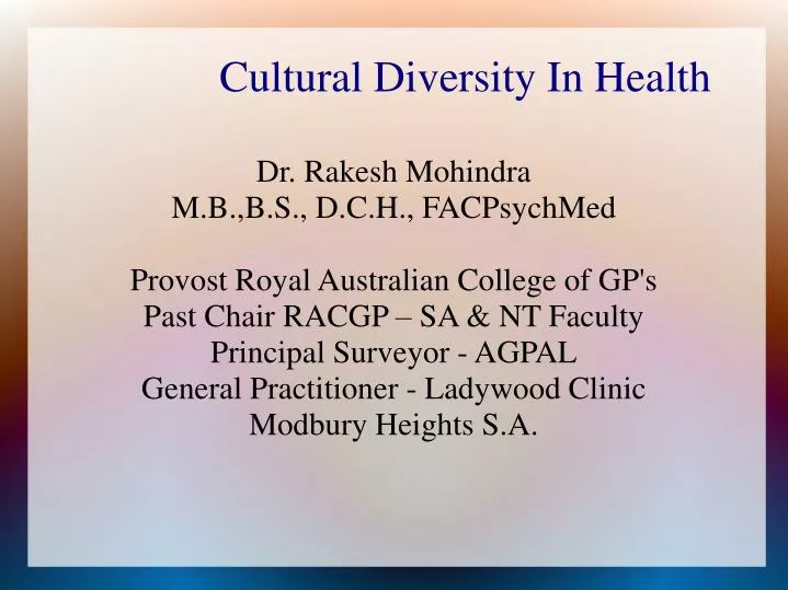 Essay On Cultural Diversity
