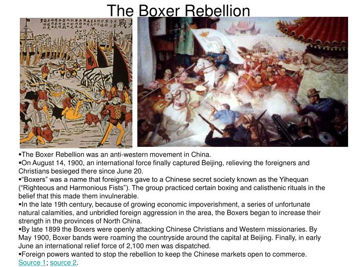 causes of boxer rebellion