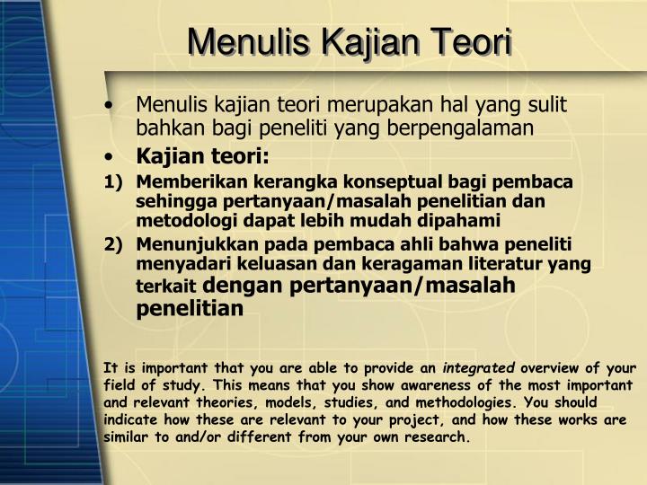PPT  KAJIAN PUSTAKA & KERANGKA TEORI PowerPoint Presentation  ID5448713