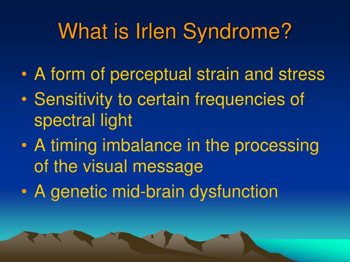 irlen syndrome