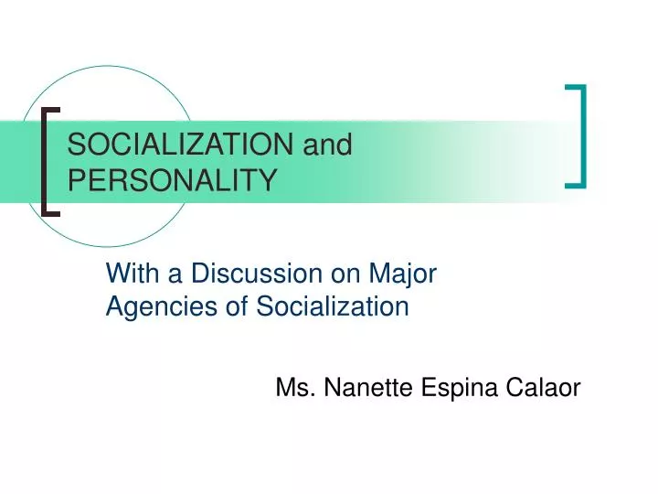 Presentation On Personality personality powerpoint presentation
