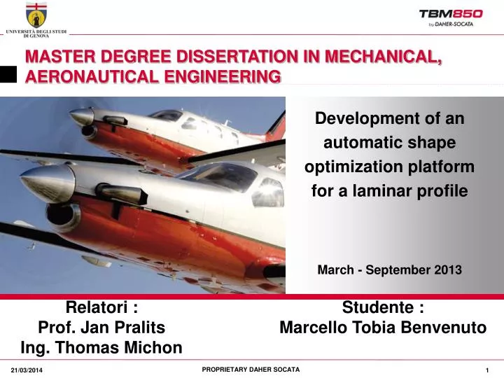 Master Degree Dissertation