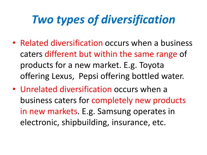 samsung unrelated diversification strategy