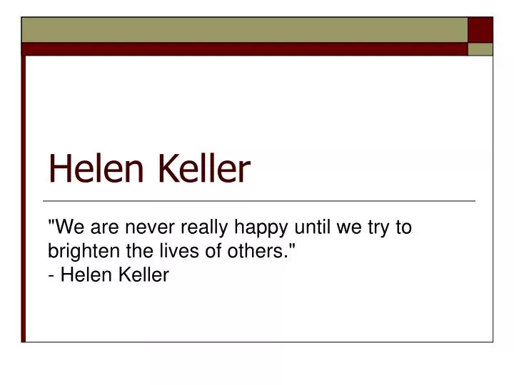 Hellen keller essay