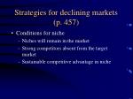stratigies for declining market stratigies for declining market