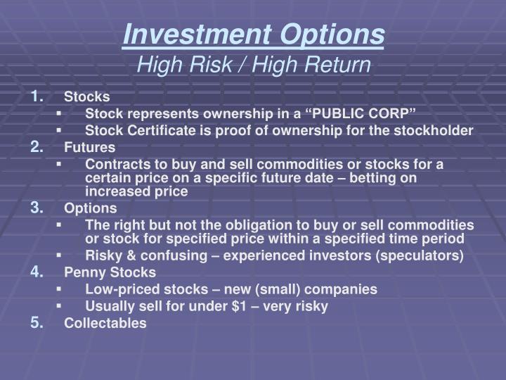 High return stock options