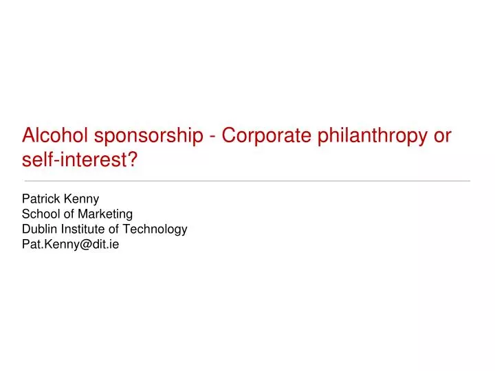 Dissertation On Coporate Philantropy