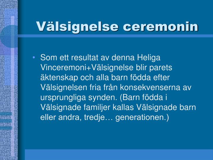 Välsignelse offerter för gifta par