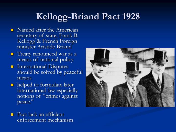 what was the goal of the kellogg briand pact