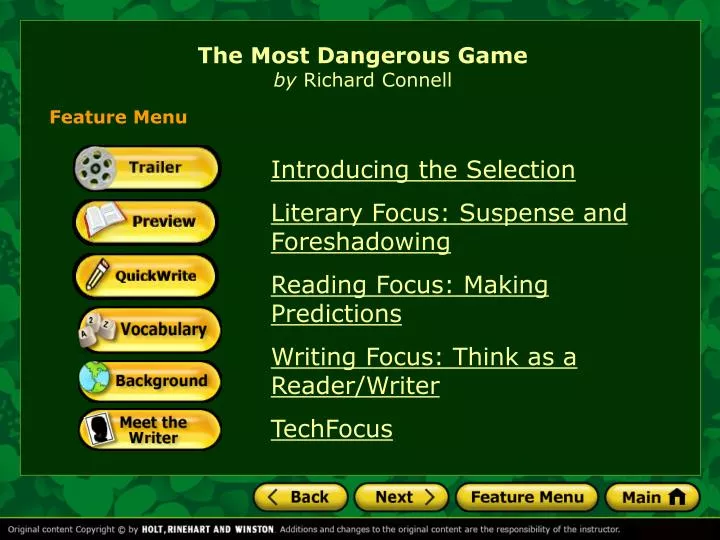 suspense in the most dangerous game essay suspense in the most dangerous game essay