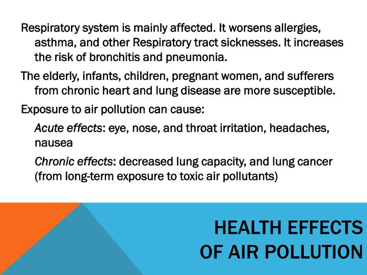 essay on air pollution and its effects on human health essay on air pollution and its effects on human health