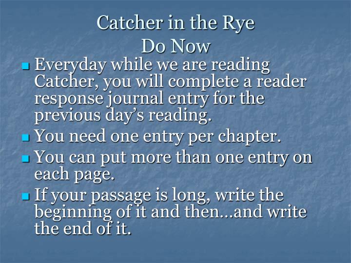 rite passage catcher rye rite passage catcher rye