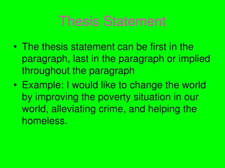 Elements of an expository essay