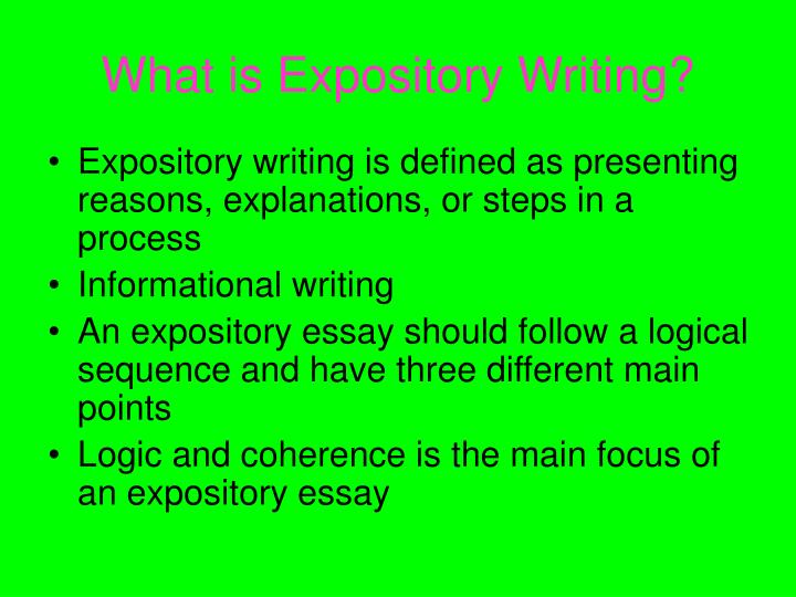 What Is Expository Writing Definition