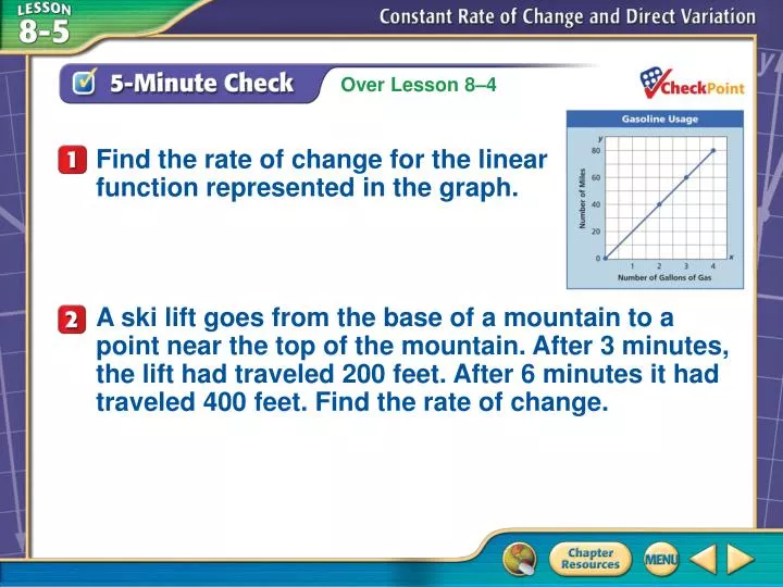 Problem Solving Direct Variation