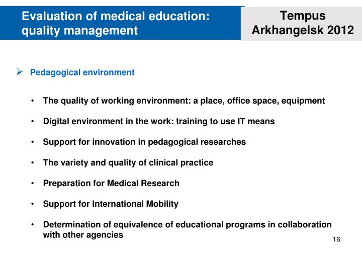 Quality Management Education MGI