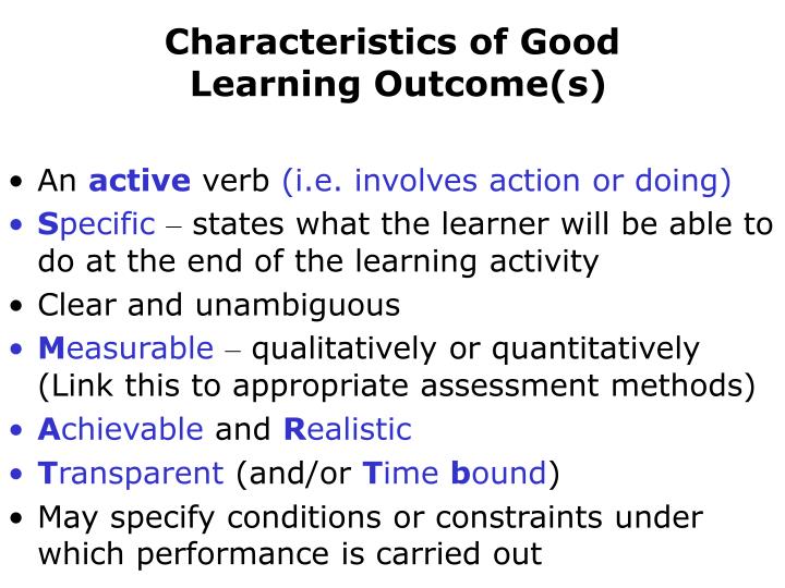 How to write learning outcomes in student affairs