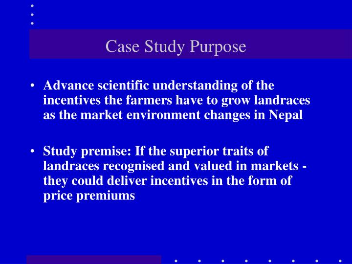 Purpose Of Doing Case Study Case Study Method