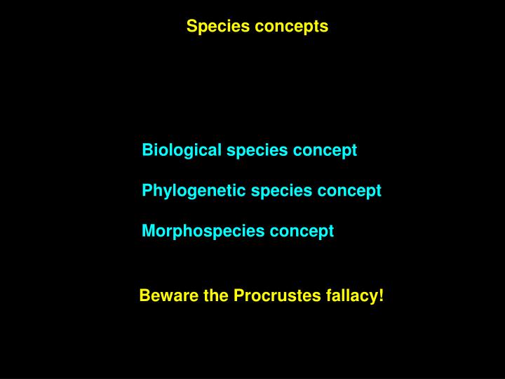 what is biological species concept based on