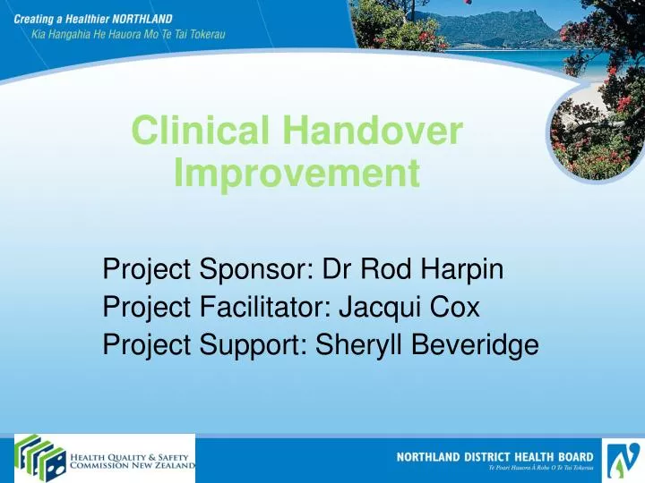 PPT - Clinical Handover Improvement PowerPoint Presentation - ID:5653883