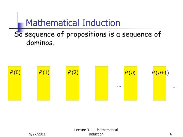 PPT - Lecture 3.1: Mathematical Induction* PowerPoint Presentation - ID