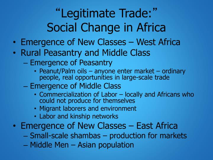 What changed the trade by barter system in africa