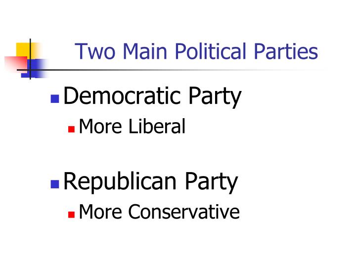 what are the two main political parties in the us what are the two main political parties in the us