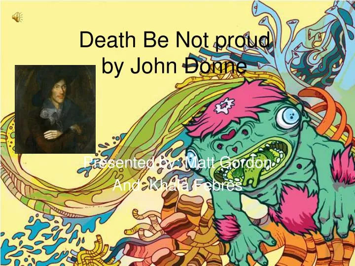 Death Be Not Proud Essay