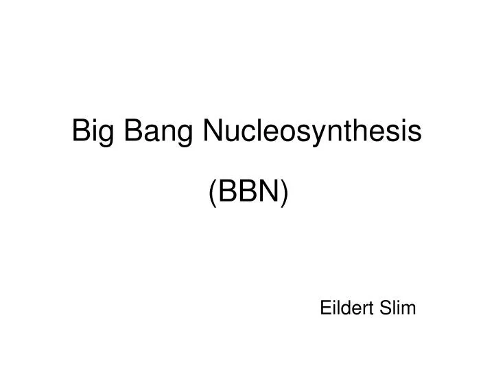 nucleosynthesis inside nucleosynthesis inside