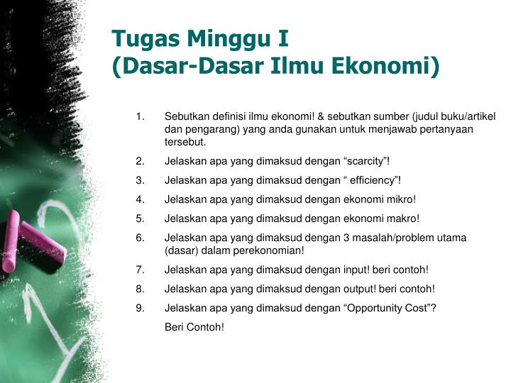 PPT - Kontrak Kuliah Pengantar Teori Ekonomi Makro 