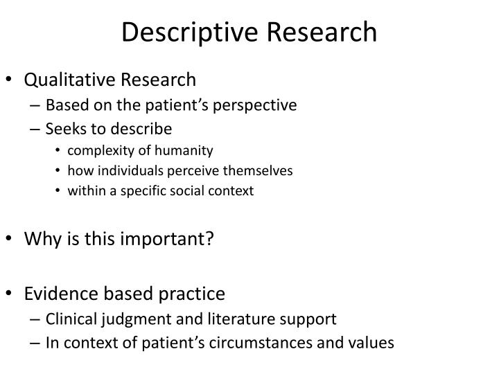 definition of descriptive research pdf