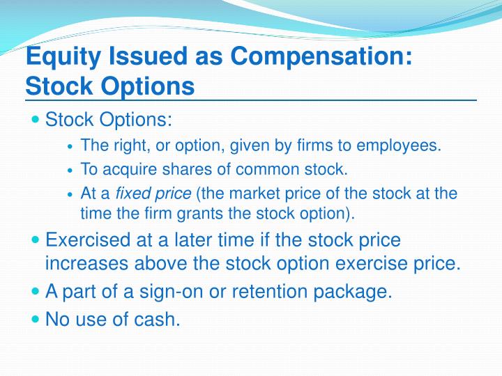 compensation stock options explained