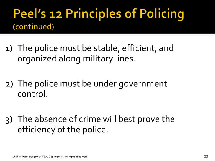 sir robert peel’s nine principles for Nine (9) principles of policing by the father of modern police, sir robert peel for the lmp in 1829 as they were published in 1901 by wl melville lee. sir robert peel’s nine principles for Nine (9) principles of policing by the father of modern police, sir robert peel for the lmp in 1829 as they were published in 1901 by wl melville lee.