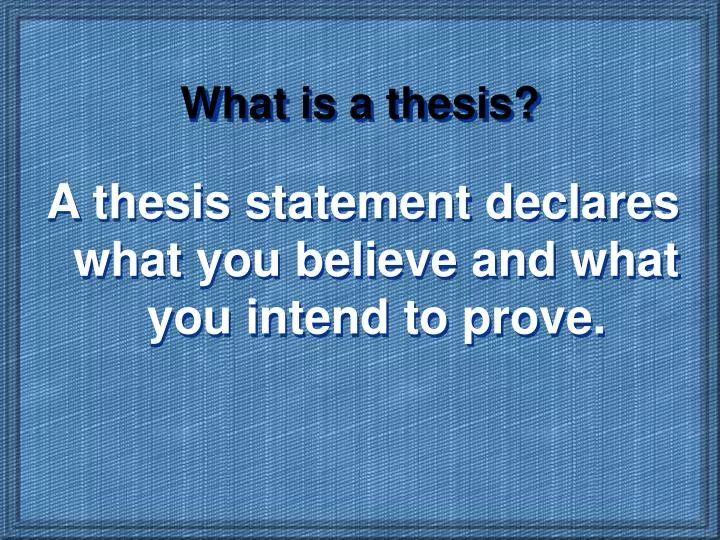 what is a thesis statement in a science project what is a thesis statement in a science project