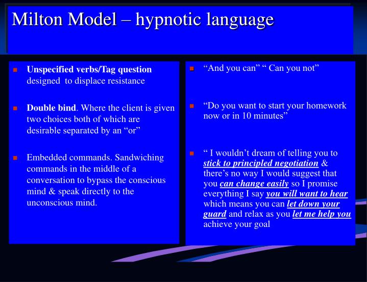 hypnotic language examples