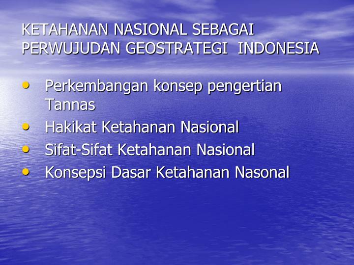 Ketahanan Nasional