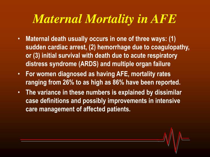 amniotic fluid embolism survival rate amniotic fluid embolism survival rate