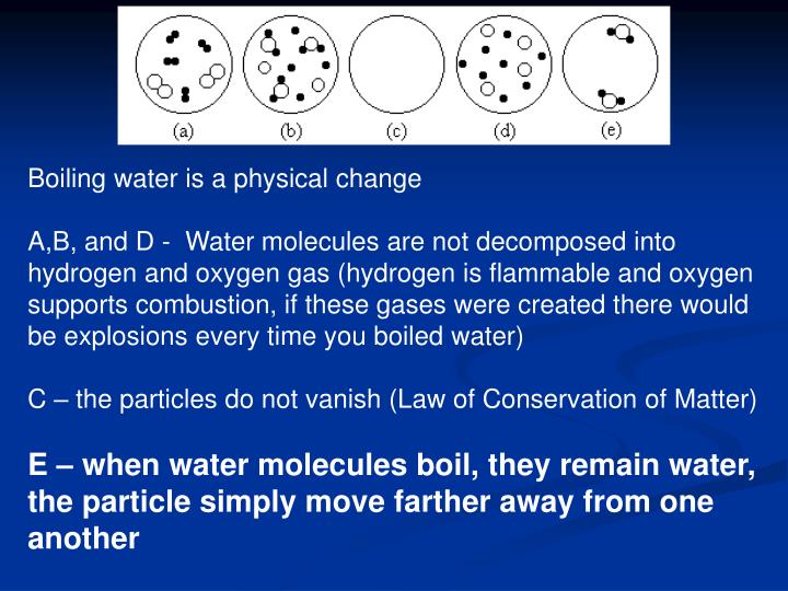 is boiling water a physical change