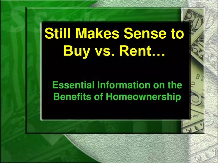 To buy a presentation