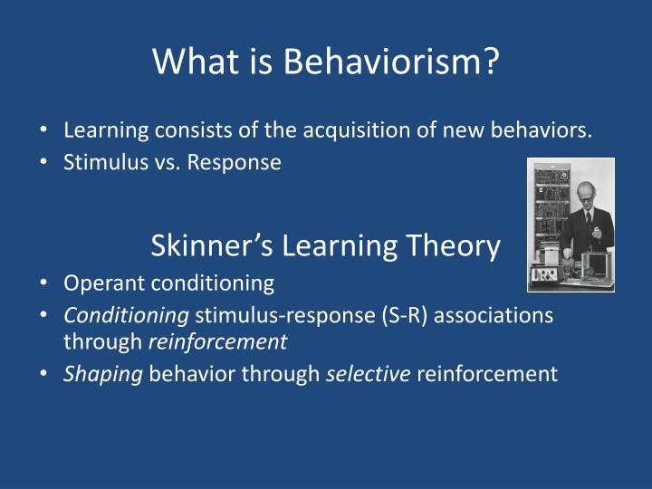 the theories of bf skinner essay In bf skinner's theory, positive reinforcement is defined as a presented stimuli that works to increase or strengthen the probability of a. the theories of bf skinner essay In bf skinner's theory, positive reinforcement is defined as a presented stimuli that works to increase or strengthen the probability of a.