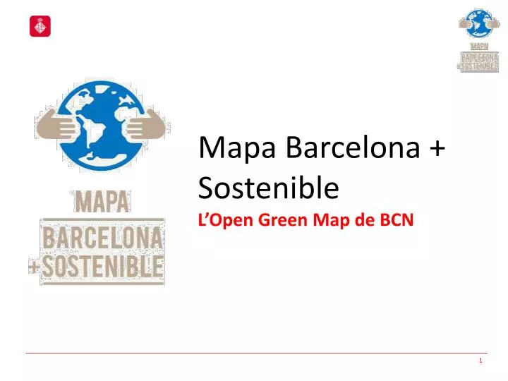 PPT Mapa Barcelona Sostenible LOpen Green Map De BCN PowerPoint