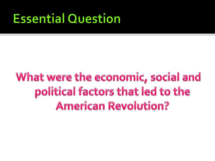 factors leading to the american revolution Causes of the revolutionary war there is no one event that singularly led to the revolution the british believed that the american colonies were just. factors leading to the american revolution Causes of the revolutionary war there is no one event that singularly led to the revolution the british believed that the american colonies were just.