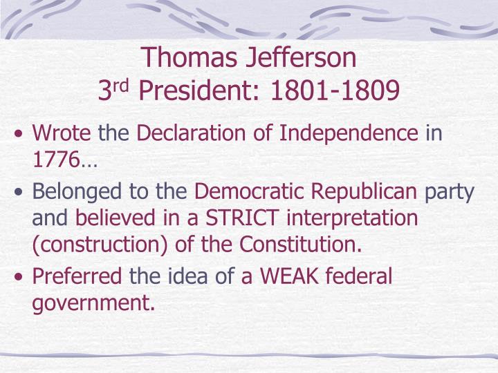 strict constructionalism of thomas jefferson and james madison A summary of partisan of republicanism in 's james madison the madison's strict constructionist interpretation madison's old friend thomas jefferson. strict constructionalism of thomas jefferson and james madison A summary of partisan of republicanism in 's james madison the madison's strict constructionist interpretation madison's old friend thomas jefferson.