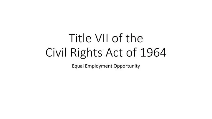 title vii essay title vii essay