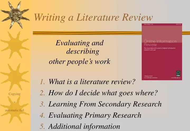 Literature Review Template Nz